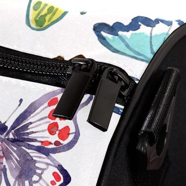 Спортивна сумка, маленька дорожня сумка, сумка для йоги, акварельний принт та метелики, фітнес-сумка для активного відпочинку, ручна поклажа