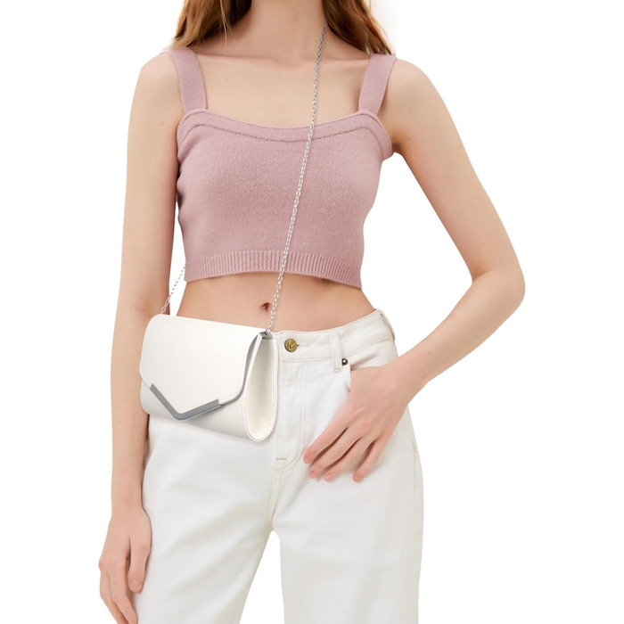 Вечірня сумочка для жінок, клатч на вечірку, сяючий, на весілля, золотий колір з білим