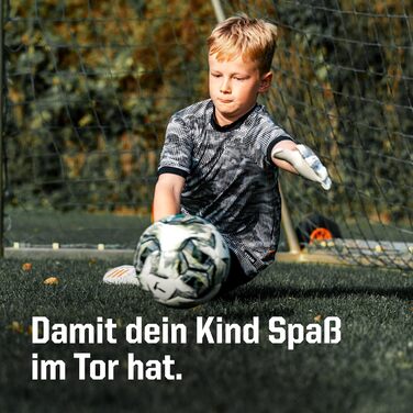 Воротарські рукавички T1TAN для дітей, класичні, юніорські, розмір 3-6, воротарські рукавички для хлопчиків, воротарські рукавички для дівчаток, футбольні воротарські рукавички для віку 3-10 років, дитячі воротарські рукавички, дихаючі 6 Classic 1.0 White