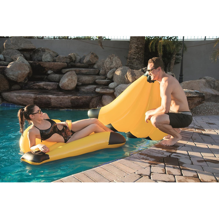 Надувний матрац у формі банана Bestway 43160 Banana Float, 139 x 129 см