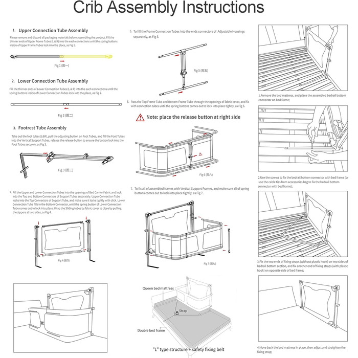 Дитяче ліжко 3-в-1, дитяча колиска, 120x50 см, дорожнє ліжечко, приліжкове ліжечко, пружинне ліжко-бокс, з москітною сіткою, відкидні ворота з ключем, дитяче ліжечко з поручнями, яке можна розмістити на ліжку, світло-зелене
