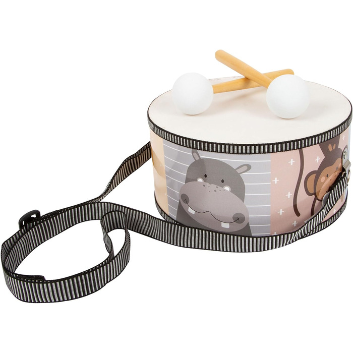 Маленький барабан Colorful Wilderness з мотивами тварин і дерев&39яними паличками, для дітей від 3 років, 11952, зелений