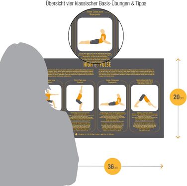 Килимок для йоги з високим пульсом, виготовлений з корку та гуми ремінь для перенесення 100 натуральний, екологічно чистий та біорозкладний нековзний килимок для вправ з корку