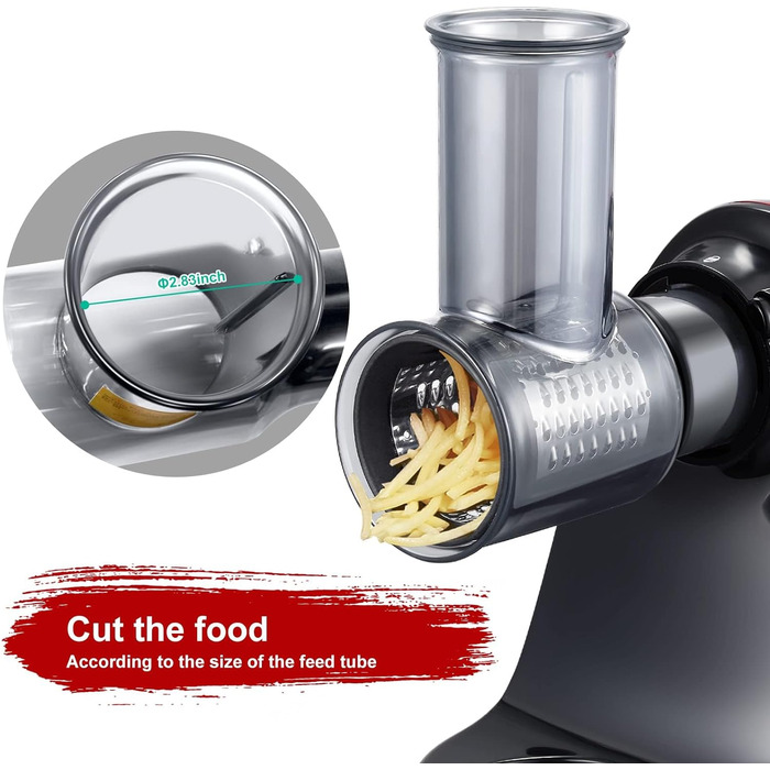 Електрична овочерізка AMZCHEF Аксесуари для повільної соковижималки ZM1501 & GM3001 - ZM1501 Аксесуари - GM3001 Аксесуари - Без машини, тільки аксесуари в комплекті - 3 знімні лопаті барабана