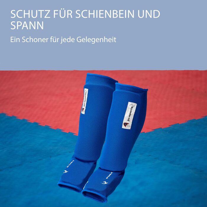 Щитові щитки Ju-Sports для кікбоксингу та інших бойових мистецтв, сині - 100 бавовна, еластичні та пральні