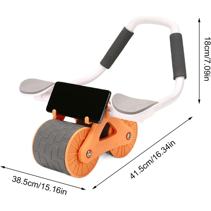 Ролик для черевного пресу знімне обладнання для тренування м&39язів живота, портативний ролик для тренування м&39язів живота з протиковзкими ручками, тренажер для зміцнення м&39язів кора для чоловіків та жінок, фітнес-вправи, тонізування м&39язів живота, 