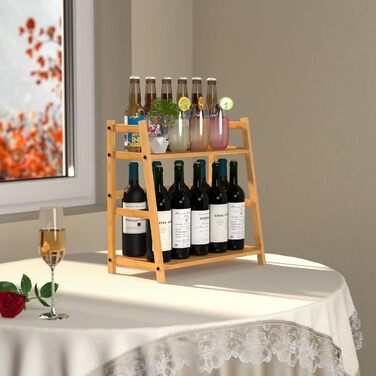 Бамбукова підставка для спецій, стояча, настільна полиця, 40x40x21 см, дерев&39яна підставка для спецій, кухонний органайзер, органайзер для кухонної стільниці, пральні та офісу