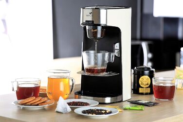 Чайник Senya SYBF-CM013-C, 1400, нержавіюча сталь, кремова чайна машина крем