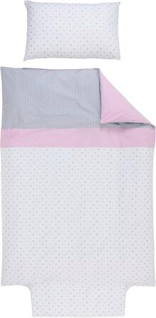 Комплект постільної білизни підодіяльник для ковдри 100х135 см - 100х140 см наволочка 40х60 см - колекція Claudine - 100 органічна