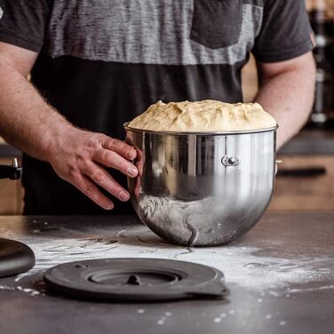 Кришка кришки Kitty Professional Silicone Professional Food Retention Lid Cover, сумісна з кухонним комбайном KitchenAid* об'ємом 6,6 і 6,9 літра (антрацит)