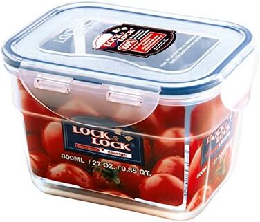 Контейнер для зберігання продуктів ZIP Premium Lock&Lock HPL312 800 мл Коробка для зберігання продуктів Контейнер для заморожування Контейнер для зберігання, штабелюється - Набір з 6 шт.