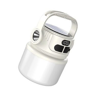 Портативний нічник з гачком для кемпінгу з USB-акумулятором для кемпінгу, сонячної батареї, світлодіодного освітлення для кемпінгу, легкого використання