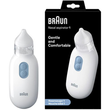 Назальний аспіратор Braun 1 Видалення слизу Полегшення при закладеному носі Електрична потужність всмоктування 2 рівні всмоктуванн
