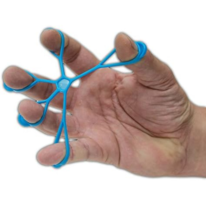 Еспандер для пальців AFH Тренажер для рук Набір з 3 шт. Міцний (зелений), дуже сильний (синій) та надзвичайно сильний (чорний)