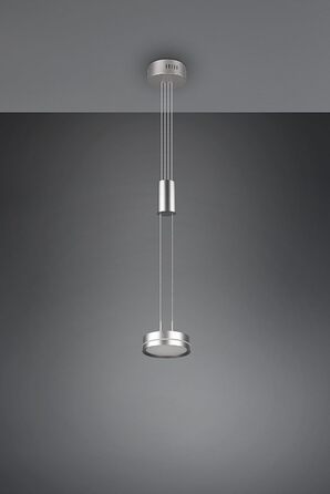 Світлодіодний торшер Trio Lights Franklin 426510208, Метал в т.ч. 35 Вт LED, зміна кольору, диммер (нікель-матовий, підвісний 1-полум'я)