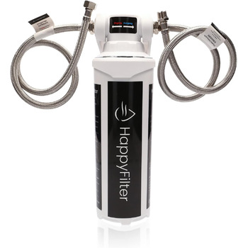 Вапняний фільтр для води HappyFilter не потрібен окремий кран стійкий дизайн більше ніяких кальцинованих кухонних приладів фільтр з активованого вугілля Система швидкої зміни дуже проста установка.