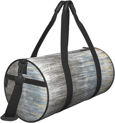 Спортивна сумка, дорожня сумка, з текстурованим принтом масляний живопис, сумка для подорожей на вихідні, чорна, універсальний розмір