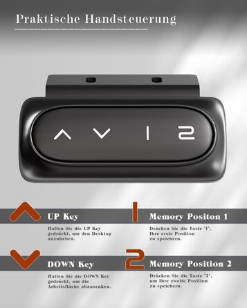Стіл Flamaker з регульованою висотою, електричний стіл з регулюванням висоти для роботи сидячи та стоячи, комп&39ютерний стіл з функцією пам&39яті, міцний стіл для роботи стоячи, офісний стіл, 120 x 60 см, білуватий