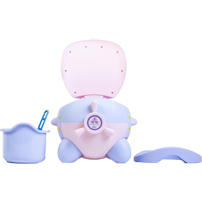 Дитячий туалет - горщик-літак для дітей, тренажер для туалету, ергономічне сидіння, м&39яка поліуретанова подушка, захист від бриз