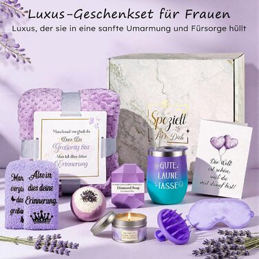 Подарунки Giftota для жінок, дівчини - Подарунок на день народження - Подарунковий набір для здоров&39я - Подарунки для швидкого одужання та підтримки - Ідеї подарунків для мами, сестри, доньки, колеги, тітки, дружини - Фіолетовий