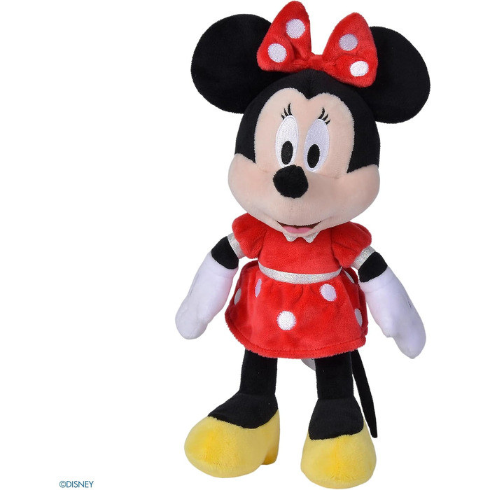 М'яка іграшка Disney Мінні Маус, 25 см, у червоній сукні, для немовлят з перших місяців життя, 6315870226 -