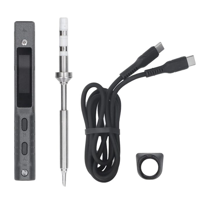 Набір міні-паяльників Spacnana, набір паяльників, паяльник 65 Вт, температура, діапазон 50-400 USB TYPE C 65 Вт DC9-24 V TS101, на