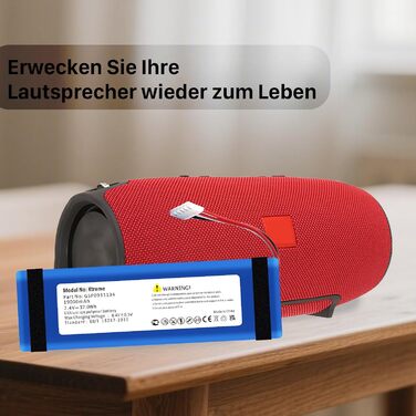 Акумулятор для JBL Xtreme, 19000 мАг високої ємності GSP0931134 Замінний акумулятор для JBL Xtreme, Xtreme 1, колонок JBL Extreme, акумулятора для музичної скриньки, акумулятора для саундбокса, замінного акумулятора для динаміка