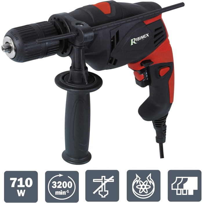 Дриль електричний Ribimex PRPER710/13, 710 Вт