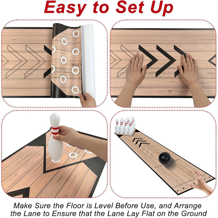 Міні-набір для боулінгу, набір для домашнього боулінгу в приміщенні/на вулиці, набір доріжок для боулінгу з доріжкою, набір кегель та куль, повний набір доріжок для боулінгу для родини та друзів