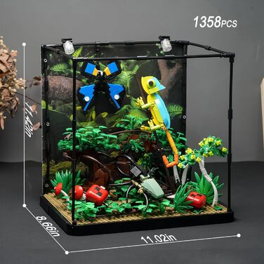 Конструктор ENJBRICK Flower Insect Tank Construction Set 1038, 1284 деталі