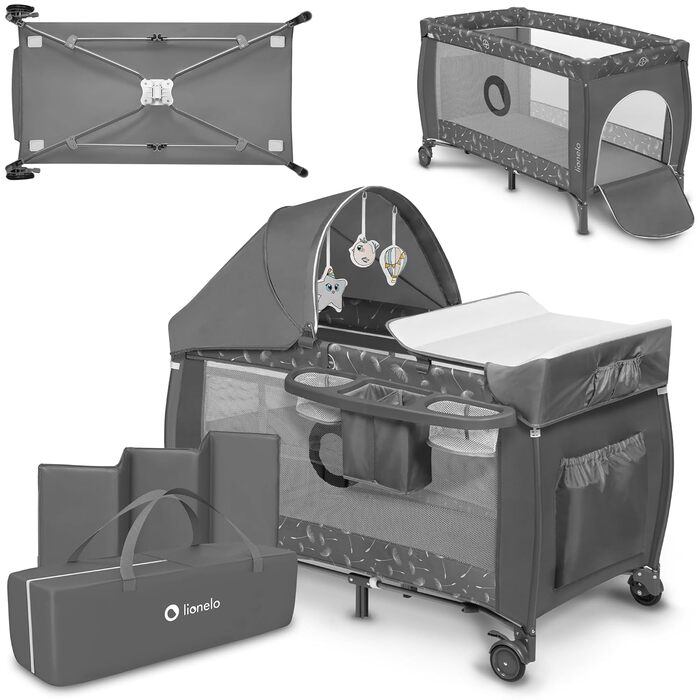 В 1 дитяче ліжко манеж від народження до 15 кг пеленальний килимок москітна сітка повітряні бокові стінки з боковим входом люлька