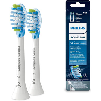 Оригінальні насадки для звукової зубної щітки Philips Sonicare Original C3 Premium Plaque Defense Standard - 4 упаковки білі (модель HX9044/17) (2 шт. и)