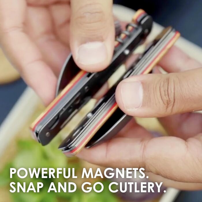 Багатофункціональні столові прибори Akinod 13х25, алюміній, синє дзеркальне покриття