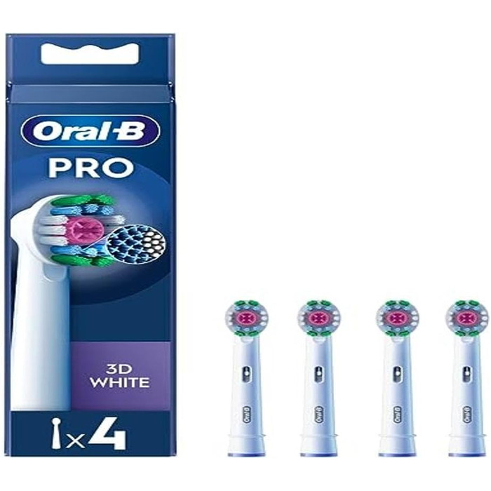 Насадки для зубних щіток Oral-B Pro 3D білі, 4 шт. и в упаковці по 4 одиниці