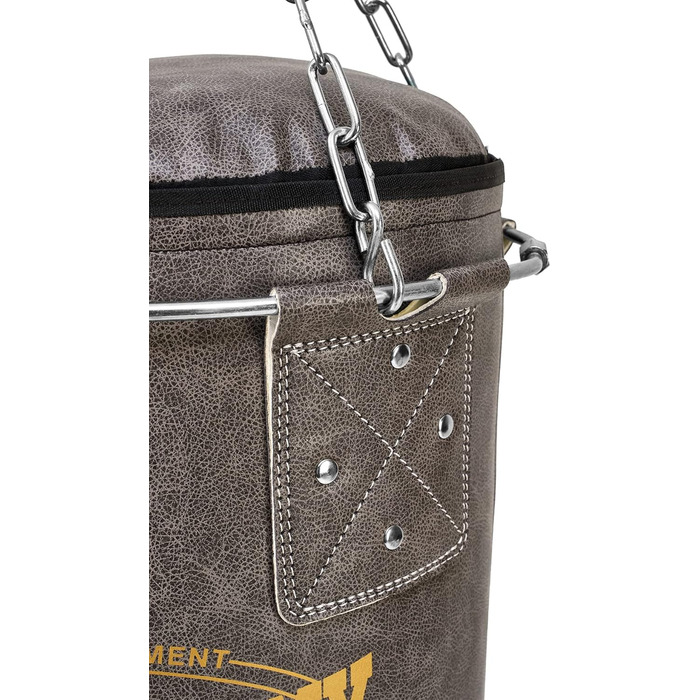 Боксерська груша Bad Company Vintage Jab & Hook у формі арахісу з надміцним чотириточковим сталевим ланцюгом і металевим кільцем I