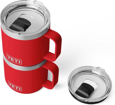 Штабельована кружка YETI Rambler з керамічним покриттям DuraSip, колір Rescue Red, 414 мл