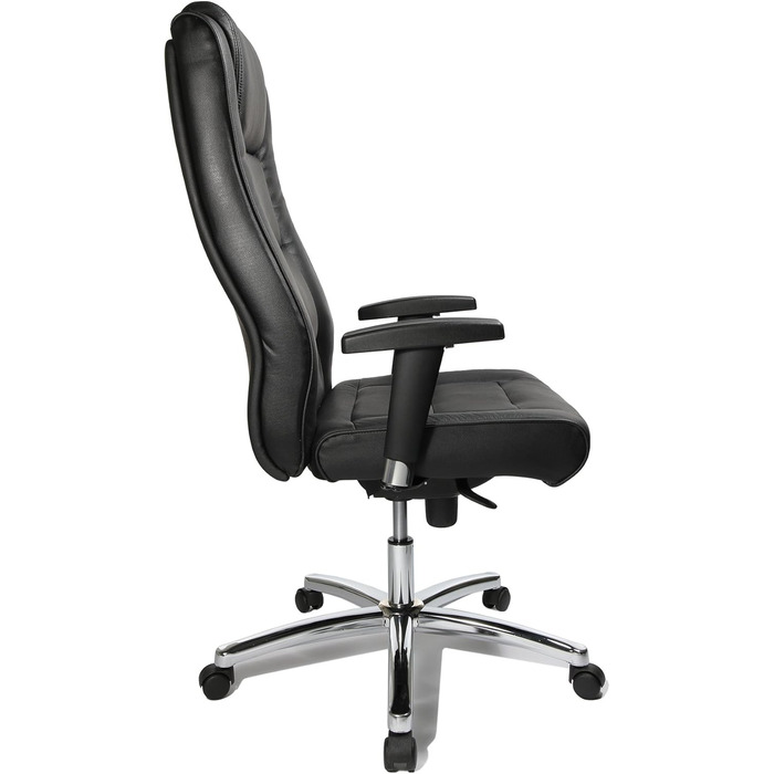Крісло керівника Topstar Chairman 10 (регульовані по висоті підлокітники, шкіра, 64 x 63 x 120 см) чорне
