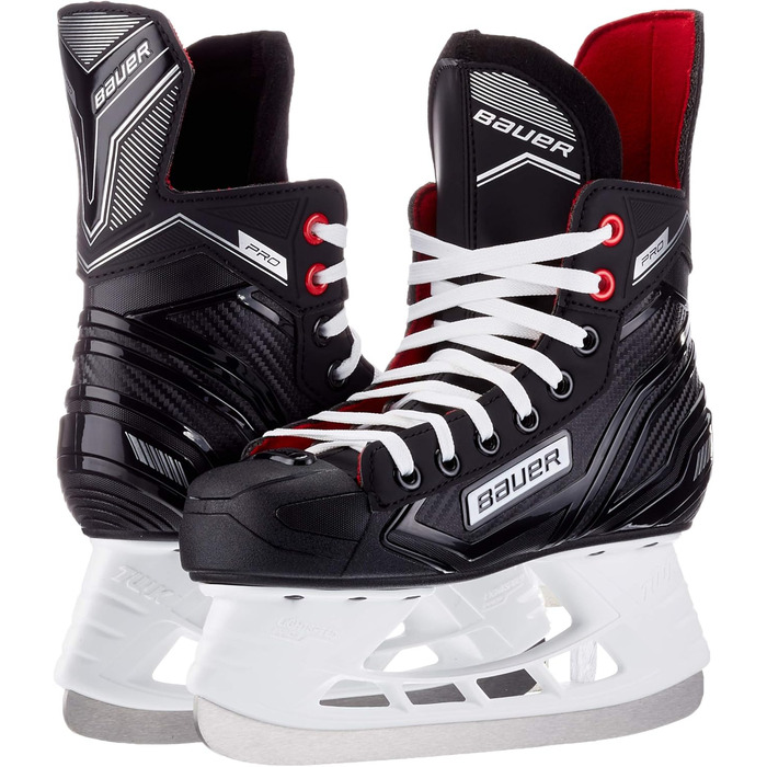 Взуття для хокею на траві Bauer Boys Pro Skate 37.5 EU Чорний Чорний Білий Червоний Si 900