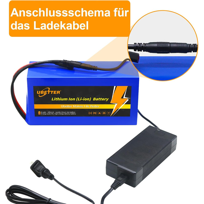 Літієва батарея для електровелосипеда 36V 48V, акумулятор для електричного велосипеда, акумулятор для електричного велосипеда 10AH 14AH 20AH із зарядним пристроєм 2A для двигуна електричного велосипеда та скутера потужністю 0-1000 Вт 36V 14AH