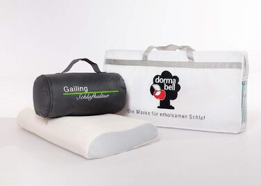 Подушка для підтримки шийного відділу хребта Dormabell з безкоштовною дорожньою сумкою та сумкою для зберігання (NB2)