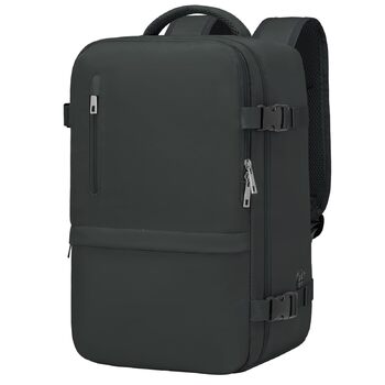 Рюкзак для ручної поклажі 40x30x20 для Ryanair, сумка для ручної поклажі під сидінням, жіноча мала дорожня сумка, рюкзак для подорожей у літак, багажна сумка, чорно-сіра, 40 x 28 x 20 см, 20 л