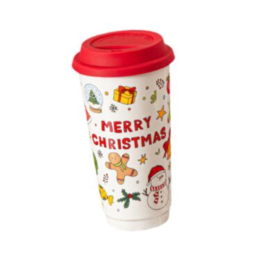 Різдвяна керамічна кружка, святковий подарунок для різдвяних вечірок, кружка з водою для кемпінгу, дому, подорожей