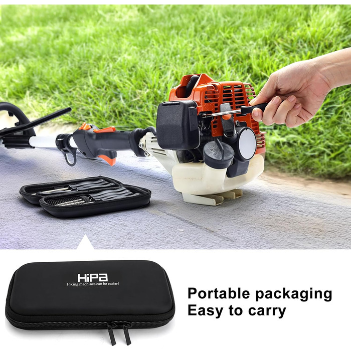 Набір інструментів для налаштування карбюратора (12 шт.) / Викрутки для тюнінгу 2-тактних двигунів (з шліцами Keil, Pac Man, D, подвійна D) для бензопил та тримерів Poulan, Husqvarna, STIHL, ECHO, металеві