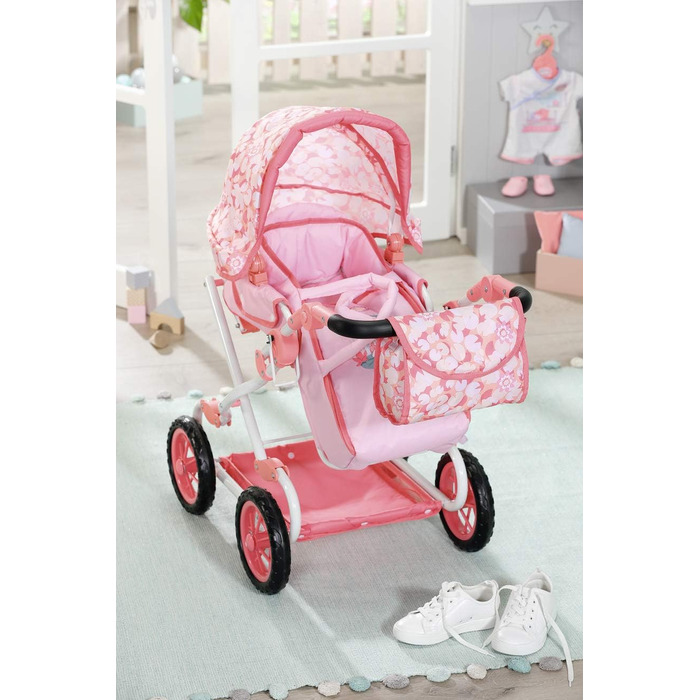 Коляска Baby Annabell Deluxe для ляльки 43 см - зручна для маленьких рученят, творча гра розвиває емпатію та соціальні навички, дл