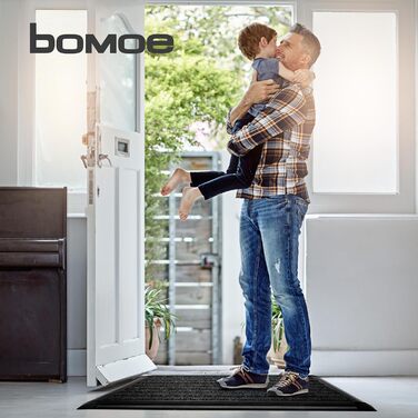 Килимок для вулиці, алюмінієвий килимок для дверей, 50x80 см, килимок для вхідних дверей AluGant, скребок для взуття для вулиці вхідний килимок, алюмінієві килимки для дверей, килимок для вулиці, скребок для взуття, антрацитовий, 50 x 80 см (прямокутний),