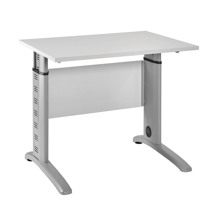 Стіл-касовий апарат, 701430, світло-сірий, приблизно 90 x 65 x 69,5-87,5 см