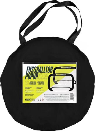 Футбольні ворота XTREM Pop-Up, 2 шт. міцні, стійкі, зручні для транспортування, 120x80x80 см, для дітей та дорослих, для тренувань з футболу на свіжому повітрі