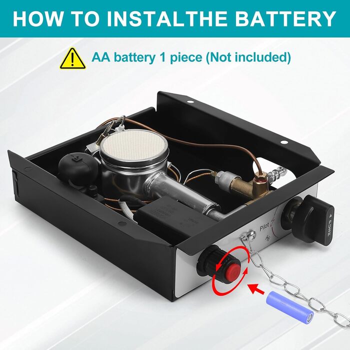 Комплект для заміни газового обігрівача (4 отвори), комплект для заміни газового обігрівача, коробка керування скляною трубою для пропану, контролер впускного повітря для зовнішнього обігрівача, комплект для монтажу на плиту без редукційного клапана