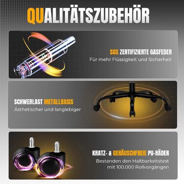 Ігрове крісло GTPLAYER, Геймерське крісло, Дихаюче офісне крісло з високоякісної тканини, Ергономічне крісло для ПК, Регульоване та поворотне робоче крісло 150 кг, Зелене