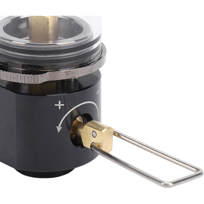 Газовий ліхтар для кемпінгу з алюмінієвого сплаву та латуні, вінтажний дизайн, легкий 105 мм - термостійке скло, міцна конструкція, ідеально підходить для походів та риболовлі